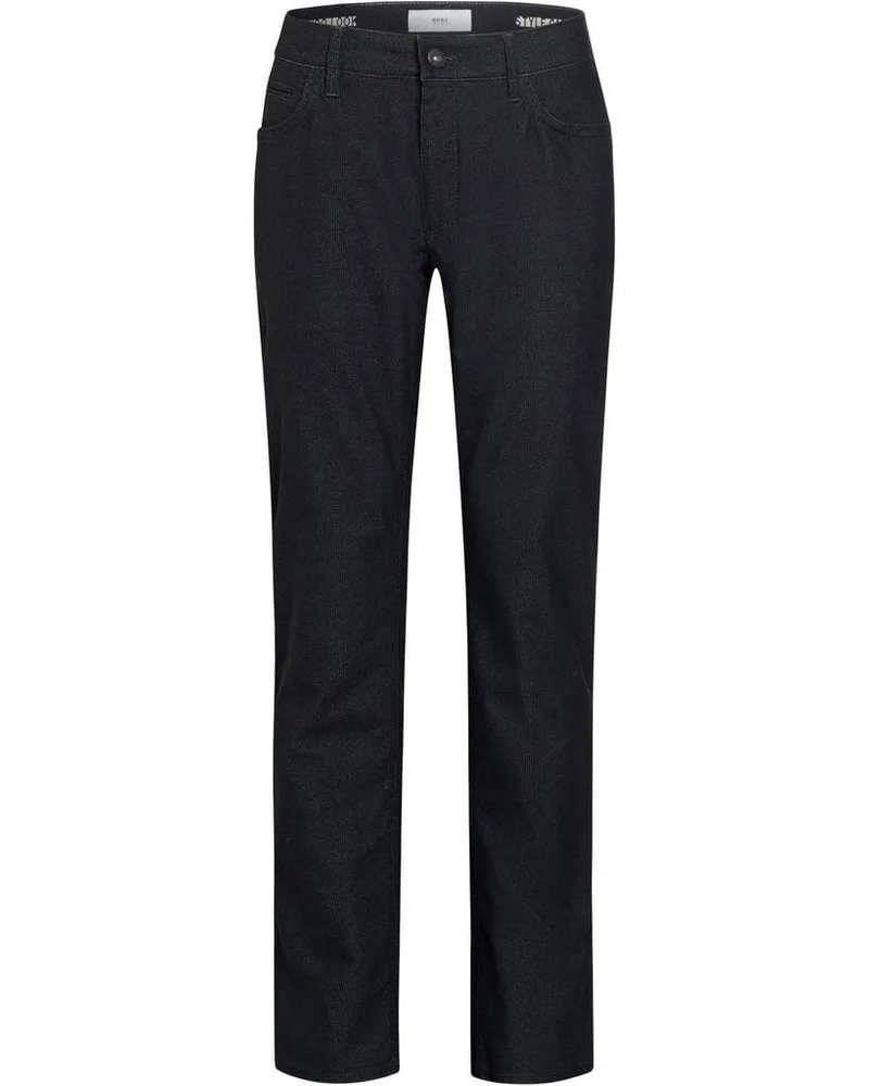Brax Herren Hose STYLE.CADIZ WOOLOOK Straight Fit Anthrazit