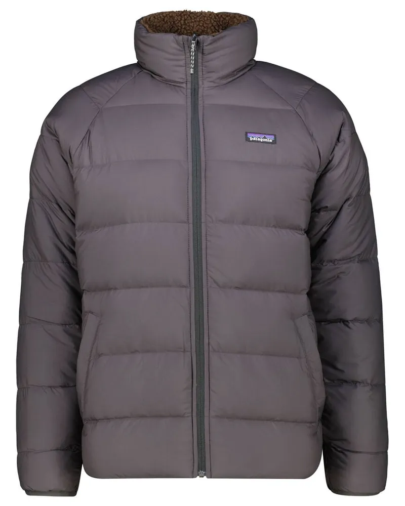 Patagonia Herren Wendejacke REVERSIBLE SILENT DOWN FLEECE JACKET Schwarz