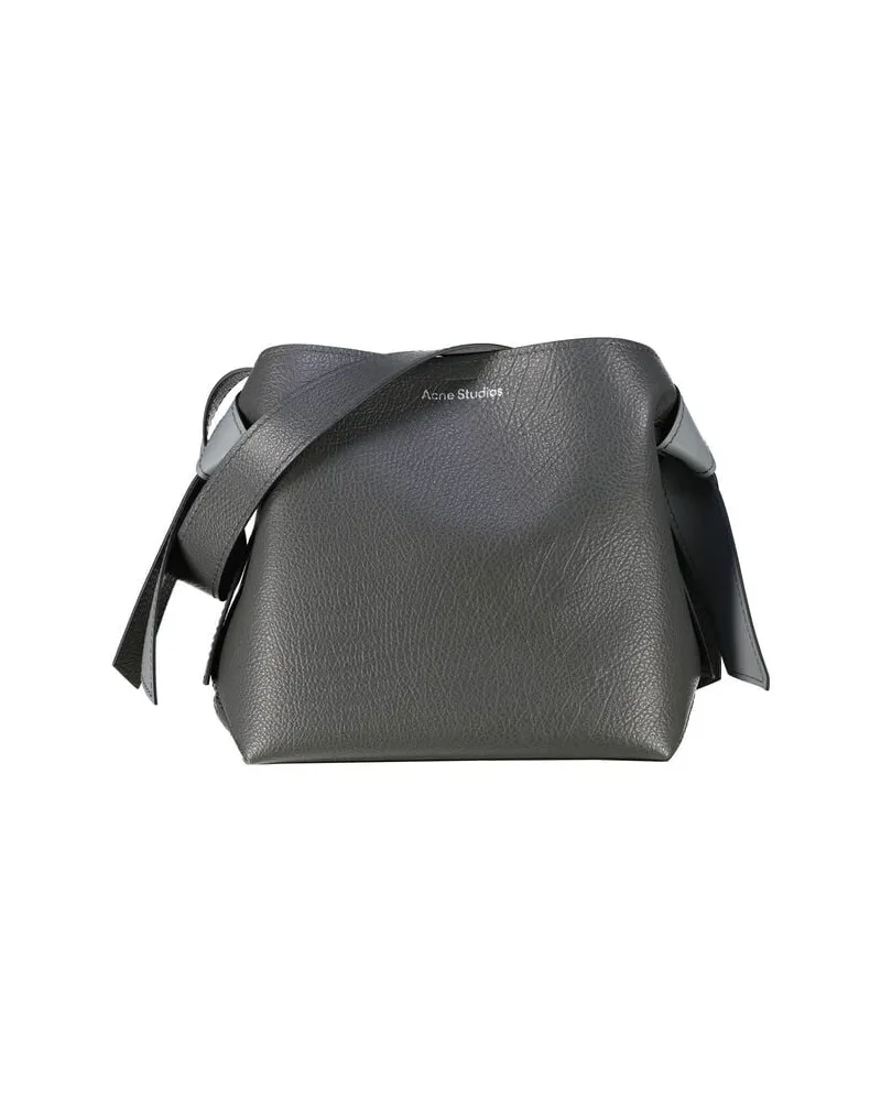 Acne Studios Damen Shopper MUSUBI MIDI GRAINY Grau