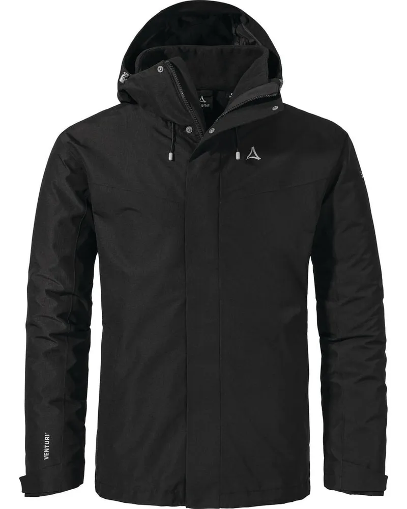 Schöffel Herren Doppeljacke Hiking 3in1 Jacket Style Okere MNS Schwarz