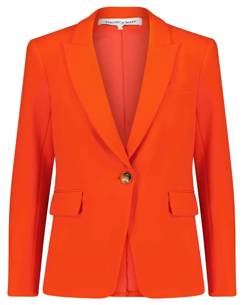 Veronica Beard Damen Blazer CUTAWAY DICKEY JACKET Orange