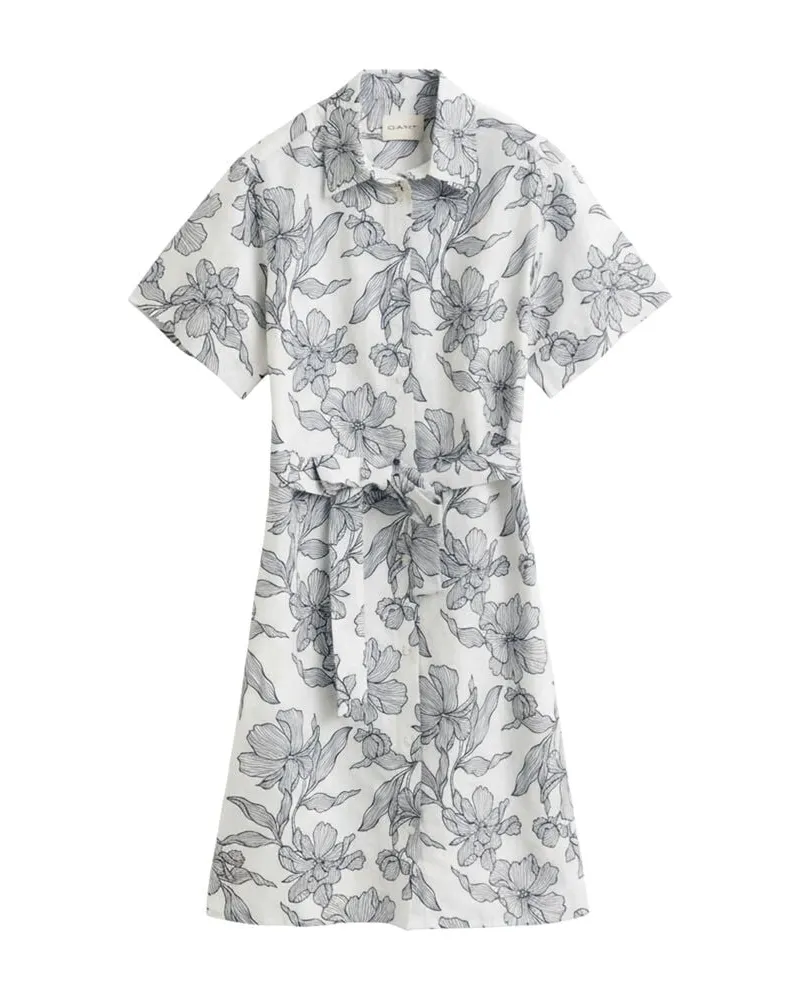 Gant Damen Hemdblusenkleid FLORAL PRINT Marine