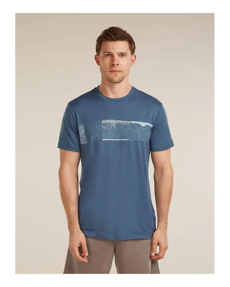 Icebreaker Herren T-Shirt MER 150 TECH LITTE Rauchblau