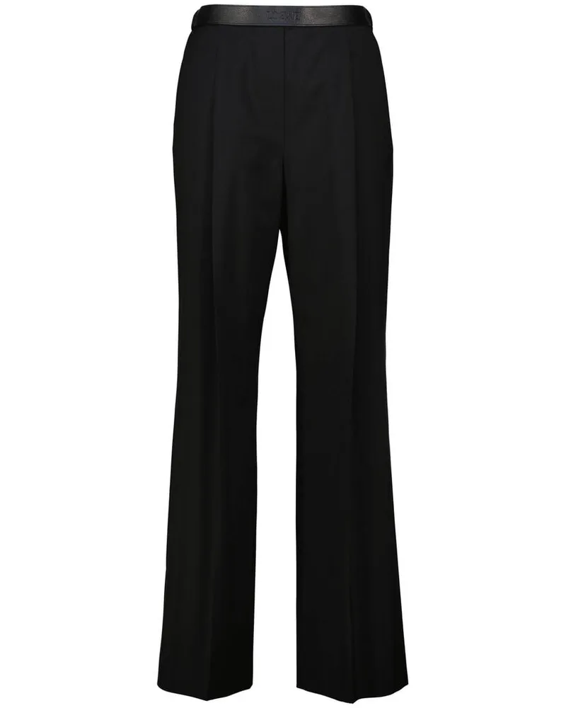 Loewe Damen Hose aus Wolle Schwarz