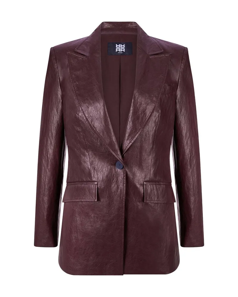 Riani Damen Blazer in Lederoptik Braun