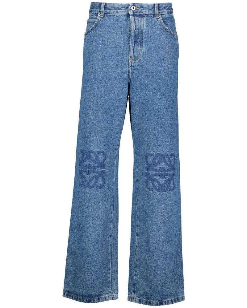 Loewe Herren Jeans ANAGRAM BAGGY Blue