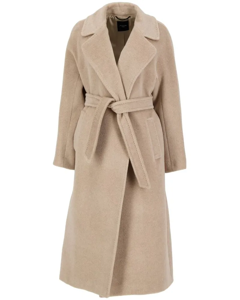 Max Mara Damen Mantel TEMPERA Straight Fit aus Wolle-Alpaka-Mix Taupe