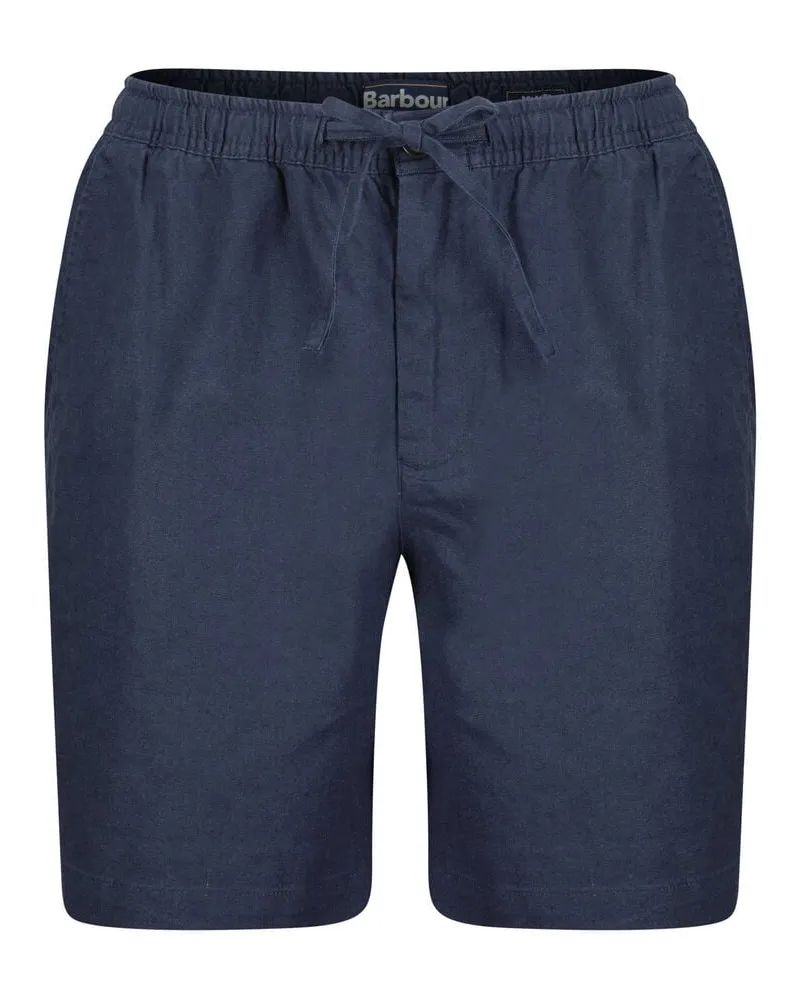 Barbour Herren Shorts aus Leinen und Baumwolle Relaxed Fit Marine