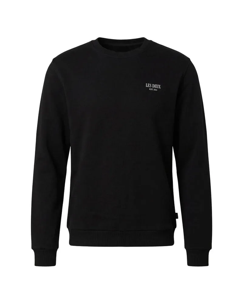 LES DEUX Herren Sweatshirt BEN RESIDENCE Schwarz