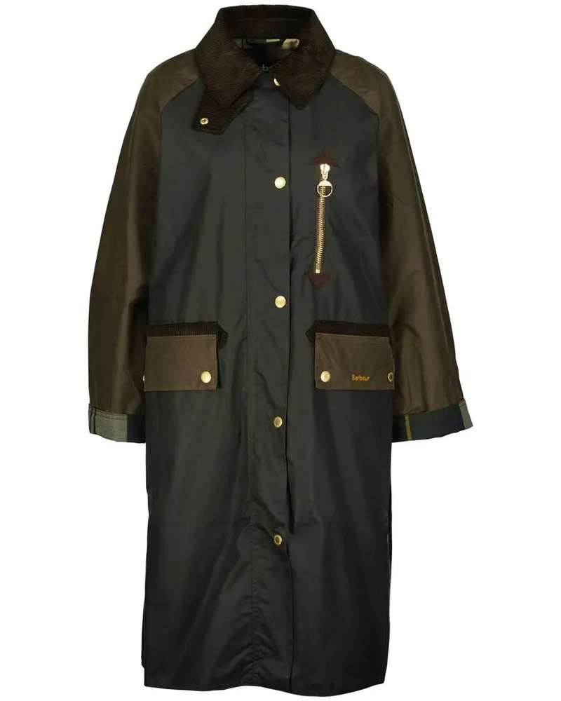Barbour Damen Übergangsmantel aus Baumwolle EVETTE WAX Oliv