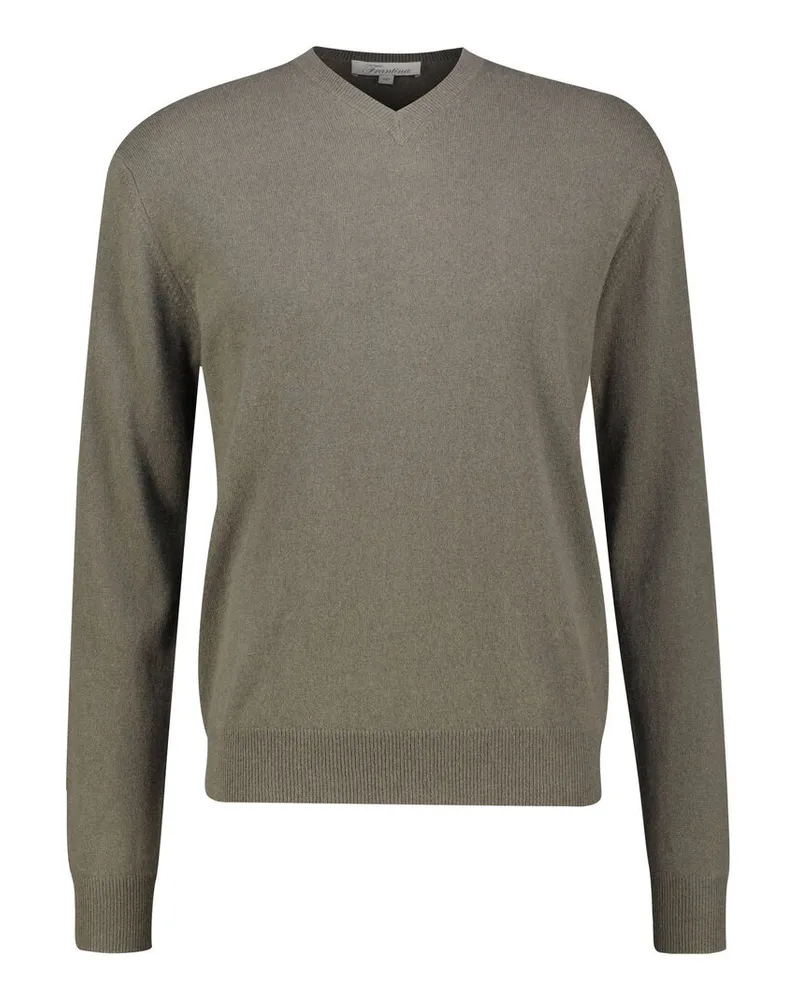 Frantina Herren Pullover aus Kaschmir Oliv