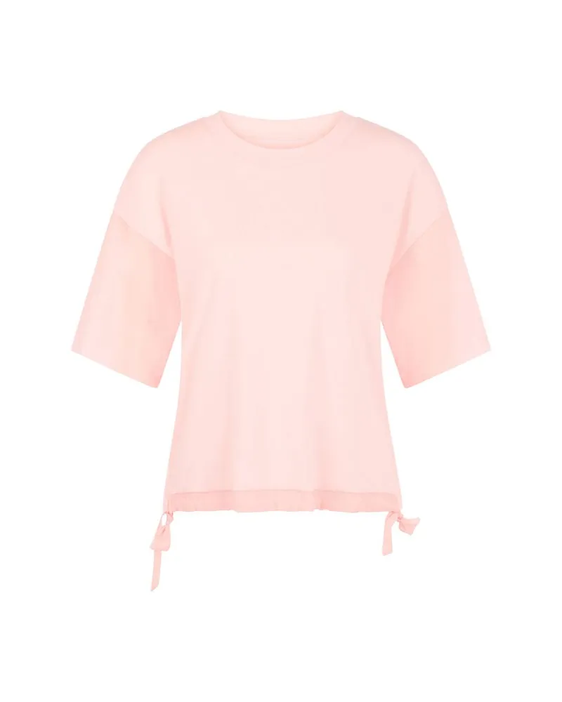 Marc Cain Damen T-Shirt aus Baumwoll-Mix Rose