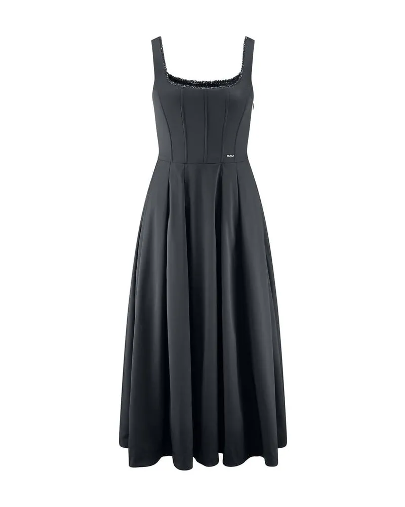 Riani Damen Maxikleid in A-Linie Schwarz