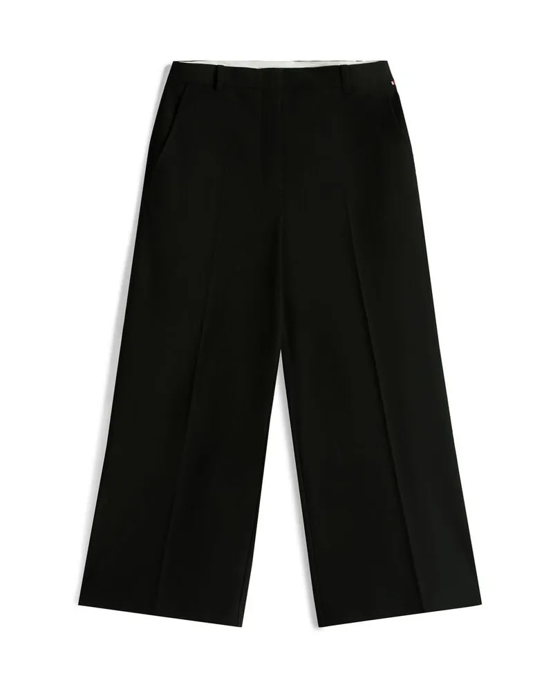 Tommy Hilfiger Damen Culotte IM LW BI-STRETCH WL CROP PANT Schwarz