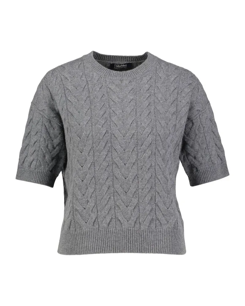 Max Mara Damen Strickpullover aus Wolle DOMINUS Anthrazit