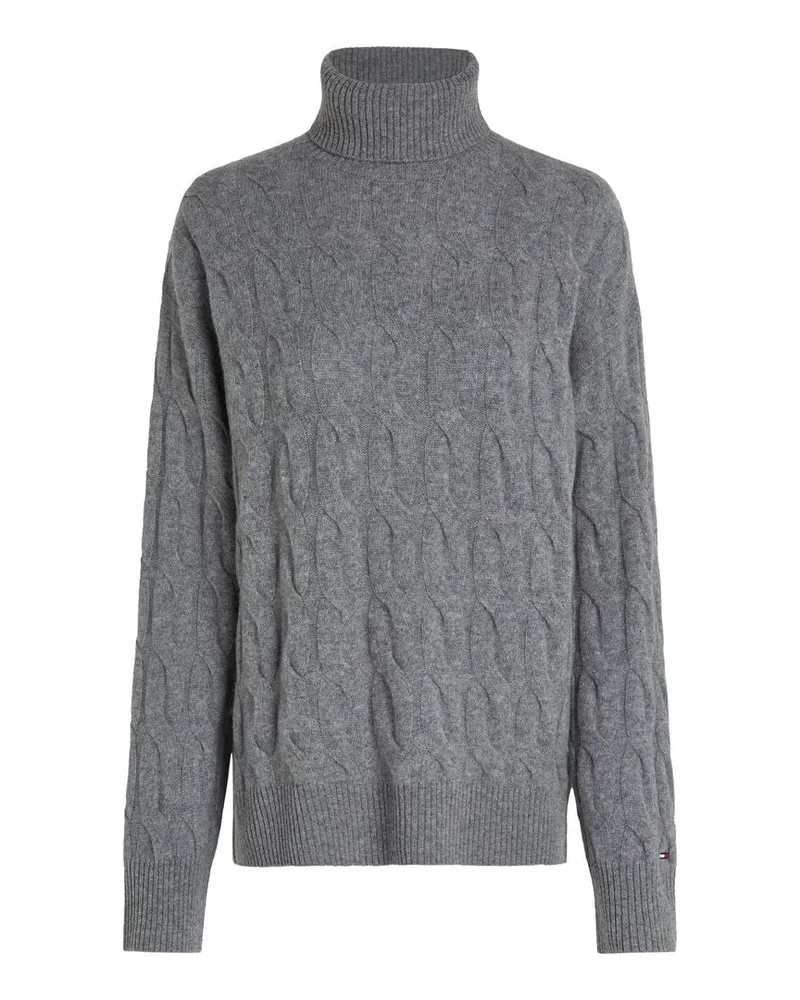 Tommy Hilfiger Damen Rollkragenpullover Grau