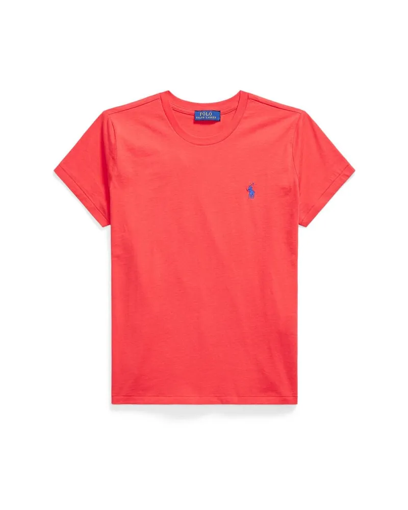 Ralph Lauren Damen T-Shirt aus Baumwolle Hellrot