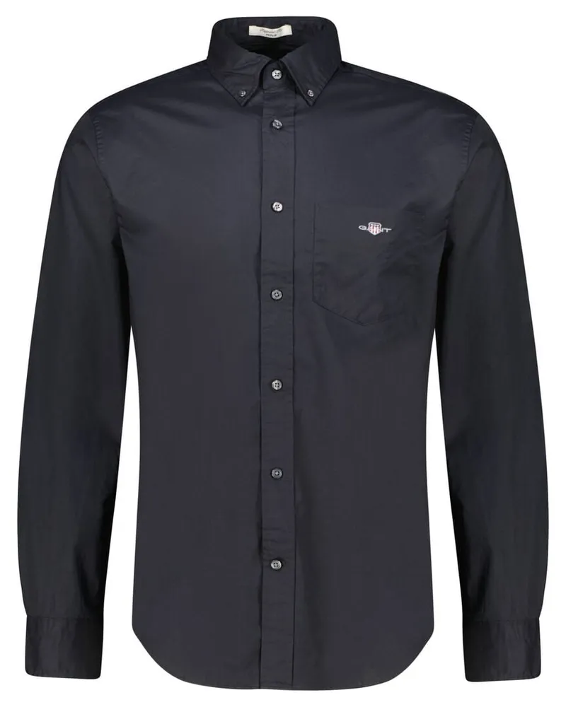 Gant Herren Hemd Schwarz