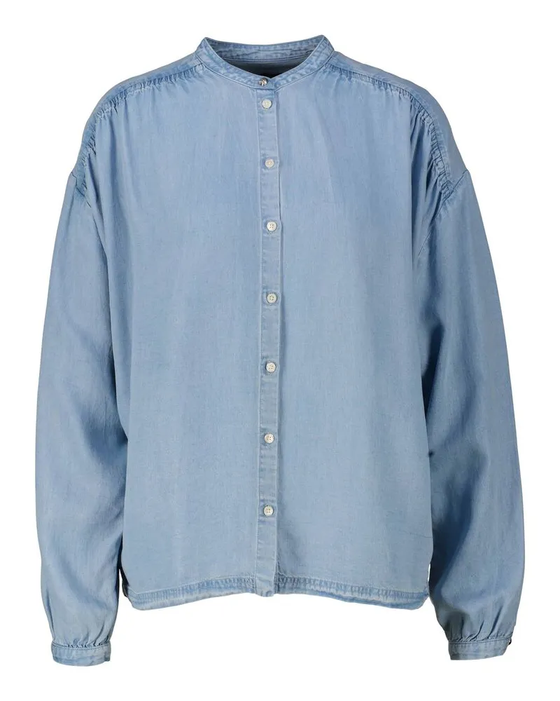 HUGO BOSS Damen Bluse aus Lyocell C_BIZZAN Relaxed Fit Bleu