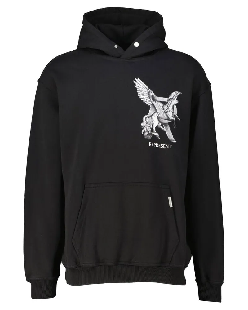 REPRESENT Herren Hoodie ELEGANCE IN MOTION Oversized Fit Schwarz