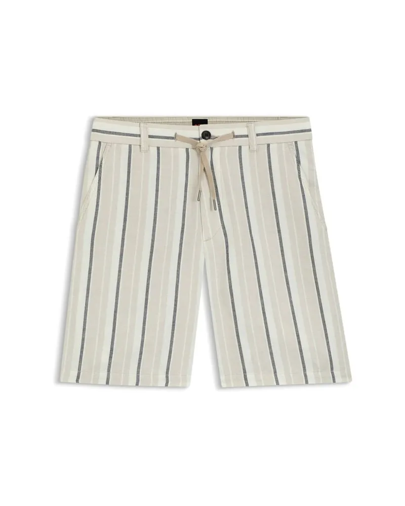 HUGO BOSS Herren Shorts CHINO_ST_SHORTS_2 Offwhite