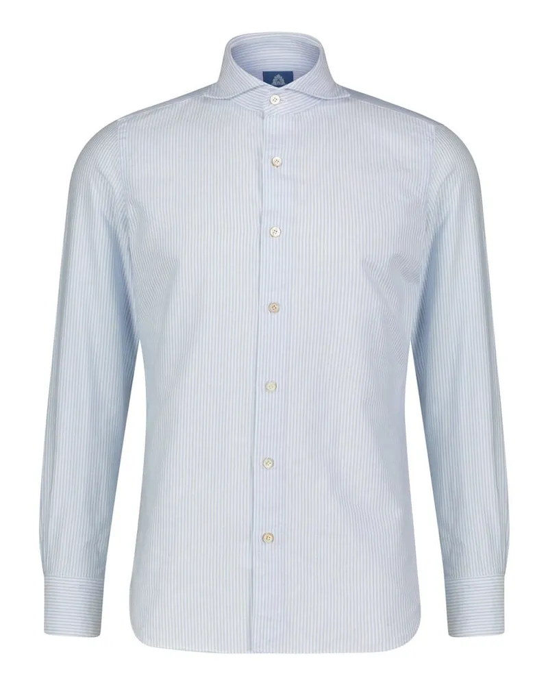 Finamore 1925 Herren Hemd TOKYO-SERGIO Bleu