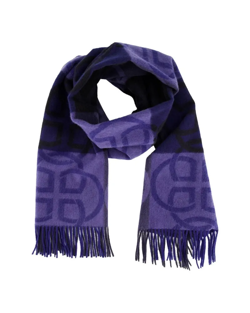 Gant Damen Wollschal mit Fransen MONOGRAMM Marine