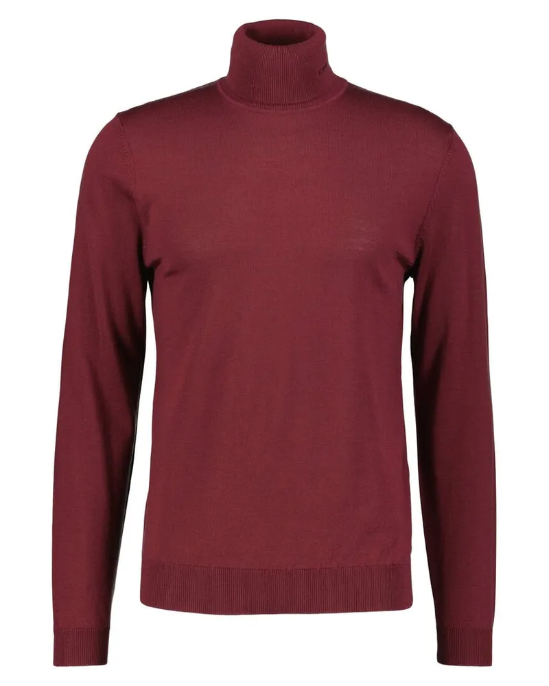 HUGO BOSS Herren Rollkragenpullover aus Wolle SAN THOMAS-M Bordeaux