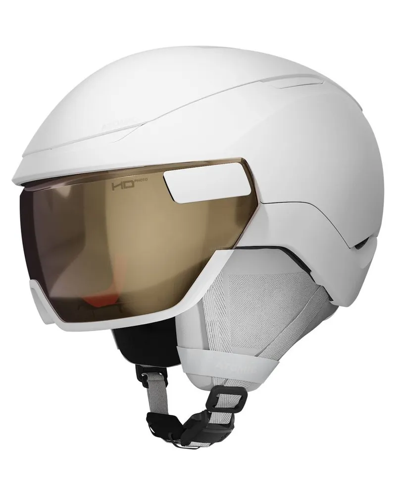 Atomic Skihelm REVENT GT A VISOR HD PHOTO Weiß