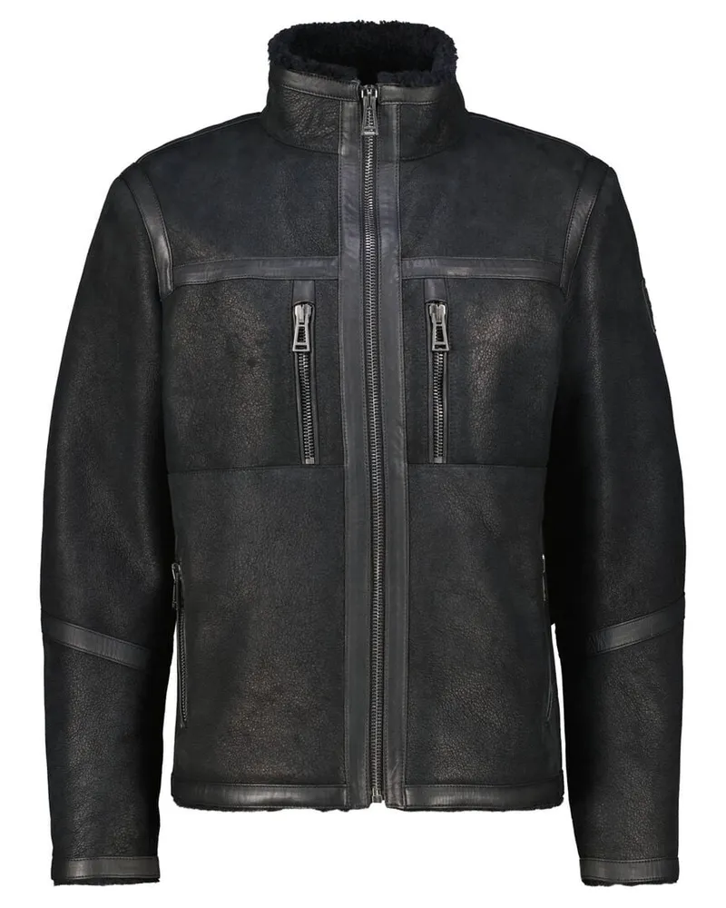 Belstaff Herren Lederjacke TUNDRA Schwarz