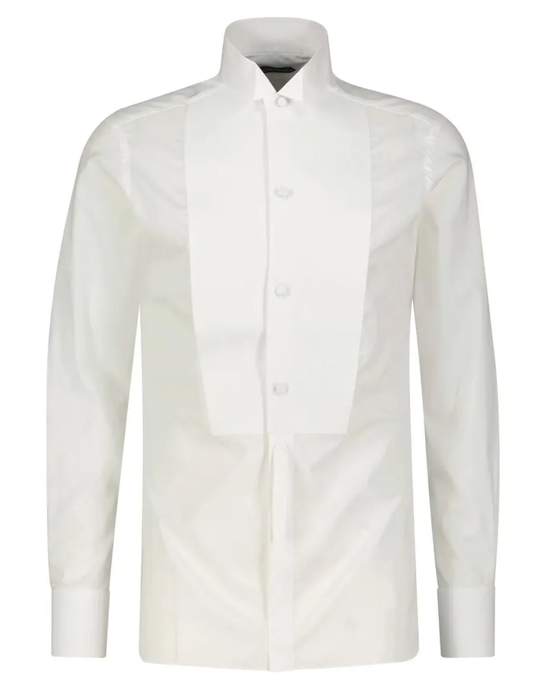 Tom Ford Herren Smokinghemd Weiss