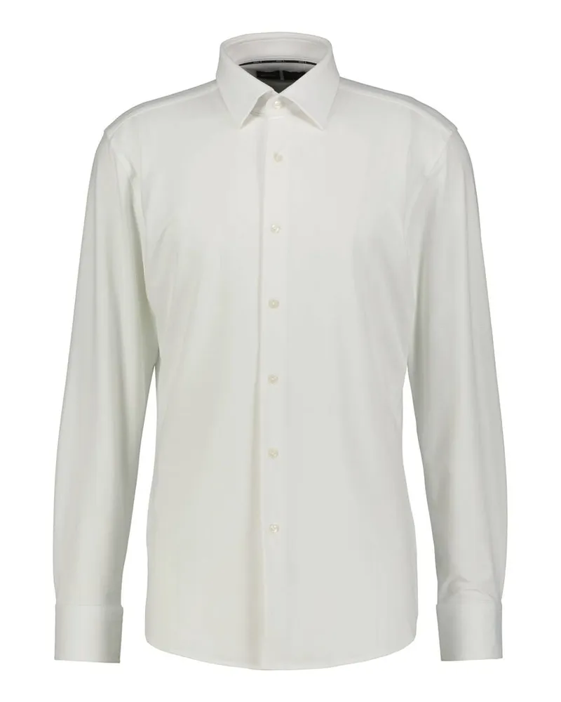HUGO BOSS Herren Freizeithemd P-HANK-KENT-C1-222 Slim Fit Weiss