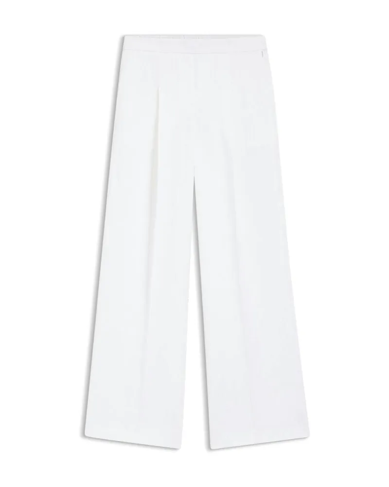 HUGO BOSS Damen Bundfaltenhose TIANA11 Weiss