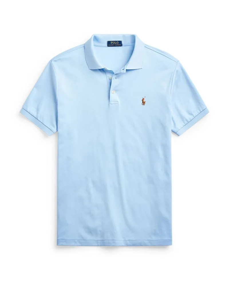 Ralph Lauren Herren Poloshirt Slim Fit Kurzarm Bleu