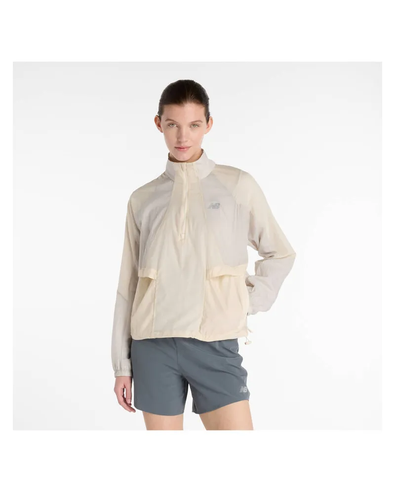 New Balance Damen Laufjacke BETTER RUN WATER RESISTANT JACKET W Leinen