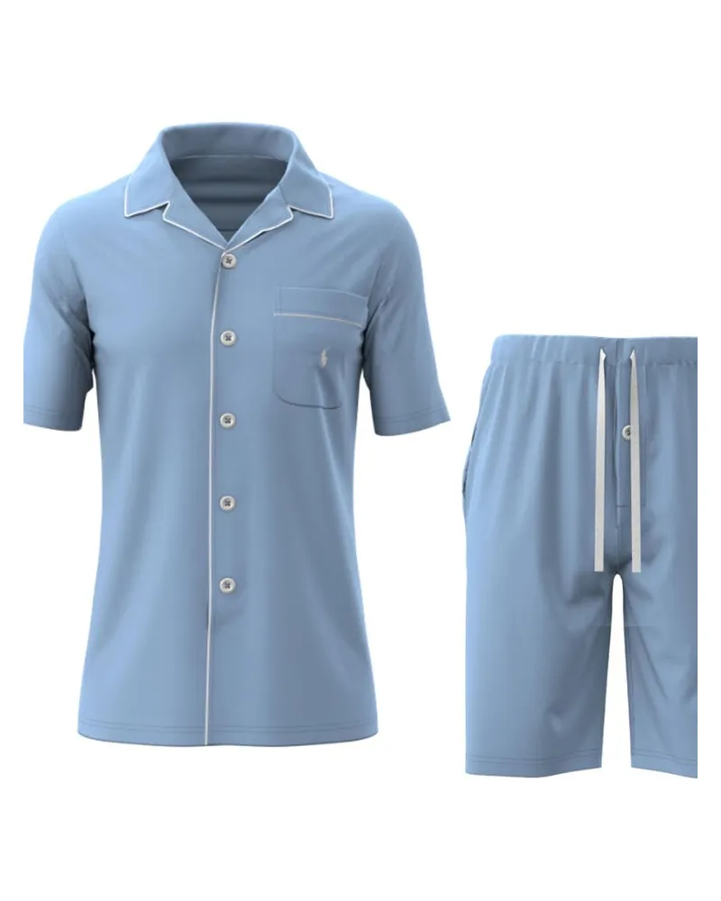 Ralph Lauren Herren Schlafanzug Hellblau