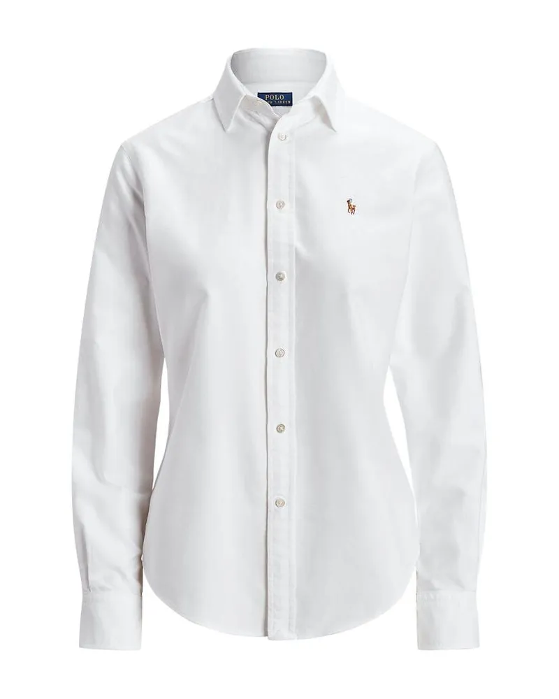 Ralph Lauren Damen Hemdbluse Weiss