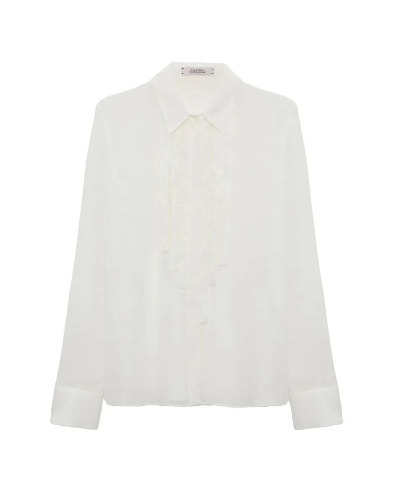 Dorothee Schumacher Damen Bluse SHEER TWIST Offwhite