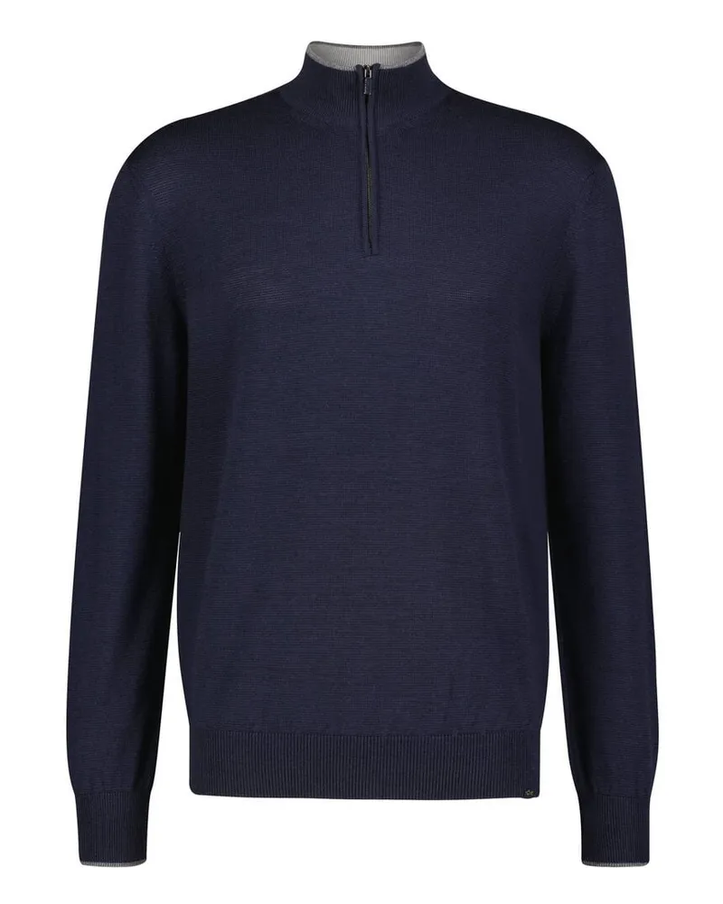 Paul & Shark Herren Strickpullover aus Wolle mit Seide Blau