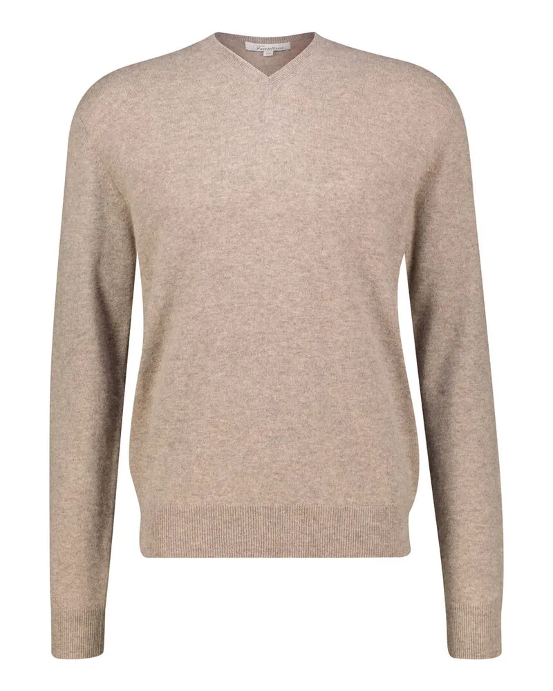 Frantina Herren Pullover aus Kaschmir Café