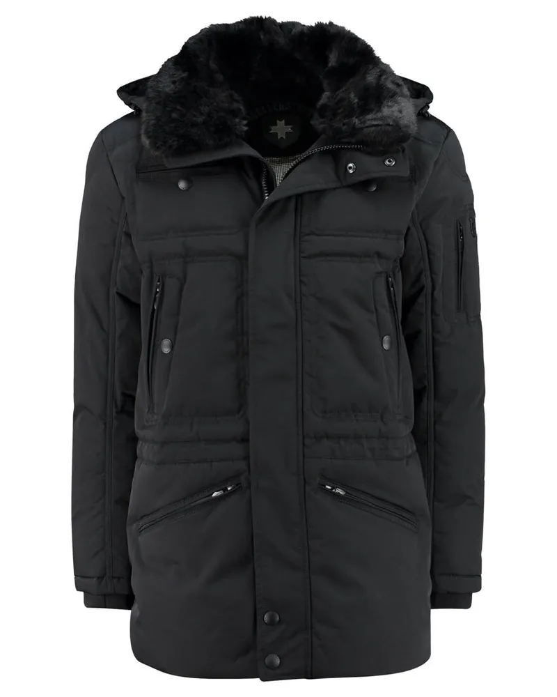 Wellensteyn Herren Parka SNOWSTORM Schwarz