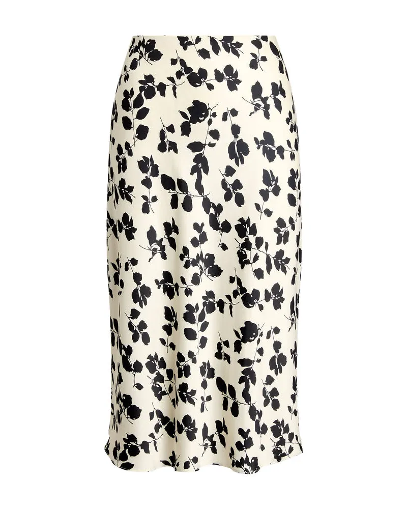 Ralph Lauren Damen Midirock Offwhite