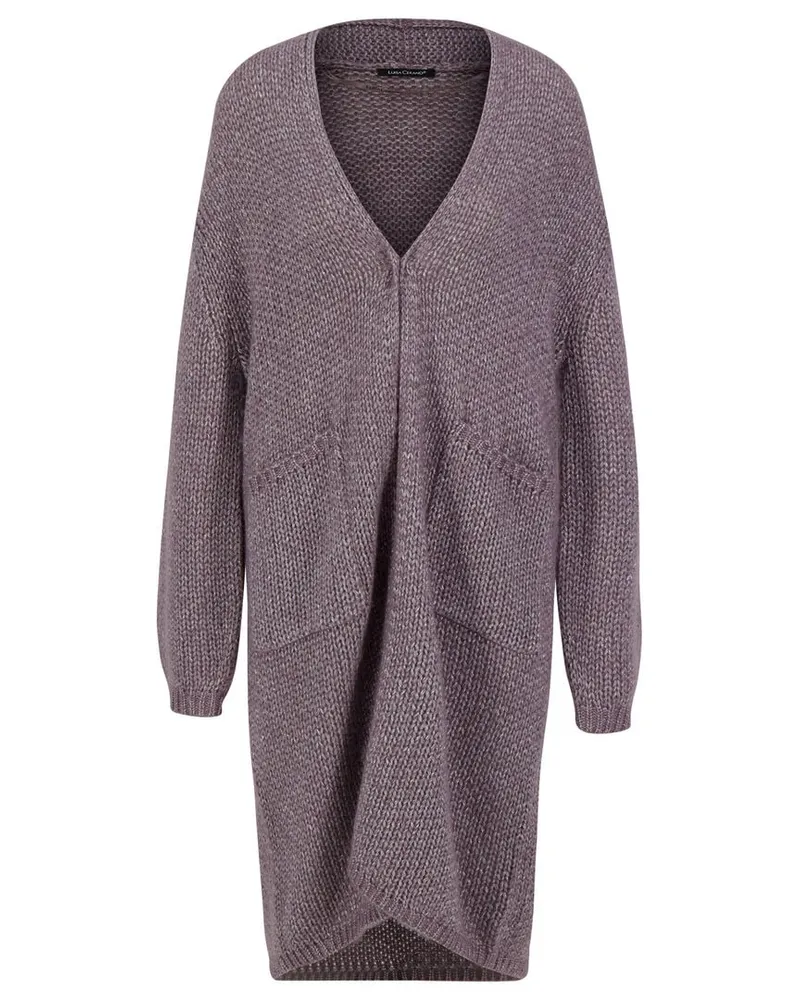 Luisa Cerano Damen Strickjacke mit Wolle Taupe