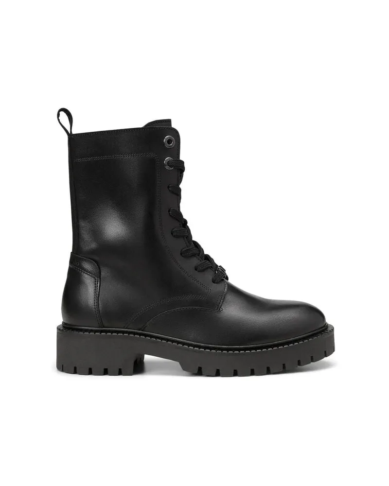 Marc O'Polo Damen Schnürstiefeletten ENZA LACE UP BOOTIE Schwarz