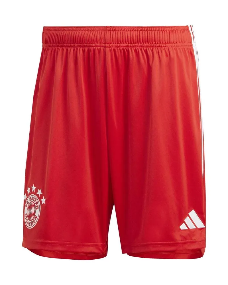 adidas Herren Fußballshorts FC BAYERN MÜNCHEN 2023/24 Heim Rot