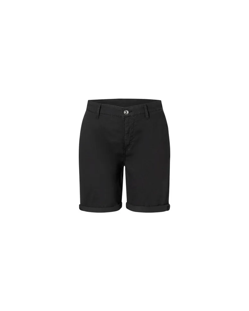MAC Jeans Damen Chino-Shorts Schwarz
