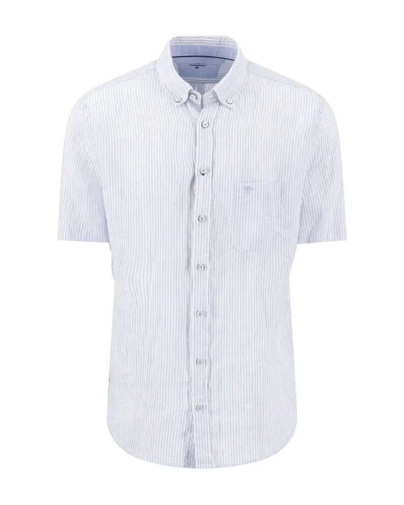 Fynch-Hatton Herren Hemd Casual Fit Blau