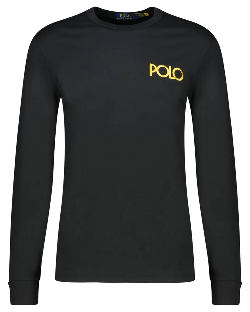 Ralph Lauren Herren Langarmshirt Schwarz