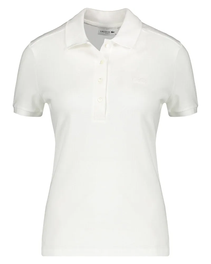Lacoste Damen Poloshirt Slim Fit Kurzarm Weiss