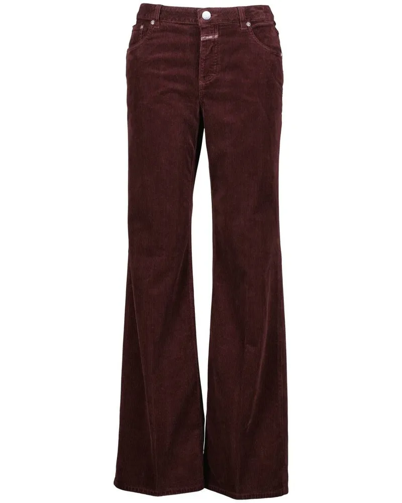 Closed Damen Cordhose GILLAN Wide Fit Rot